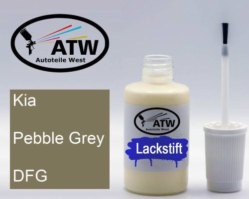 Kia, Pebble Grey, DFG: 20ml Lackstift, von ATW Autoteile West.